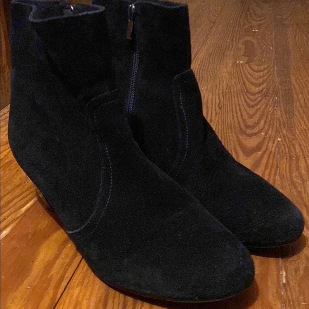 Black ankle boots midnight velvet brand size 11